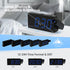 Projection Digital Alarm Clock for Bedroom, Large LED Alarm Clock Projection on Ceiling Wall, 350°Projector,Dimmer,USB Charger,Battery Backup Loud Dual Alarm Clock for Heavy Sleeper Kid Elderly